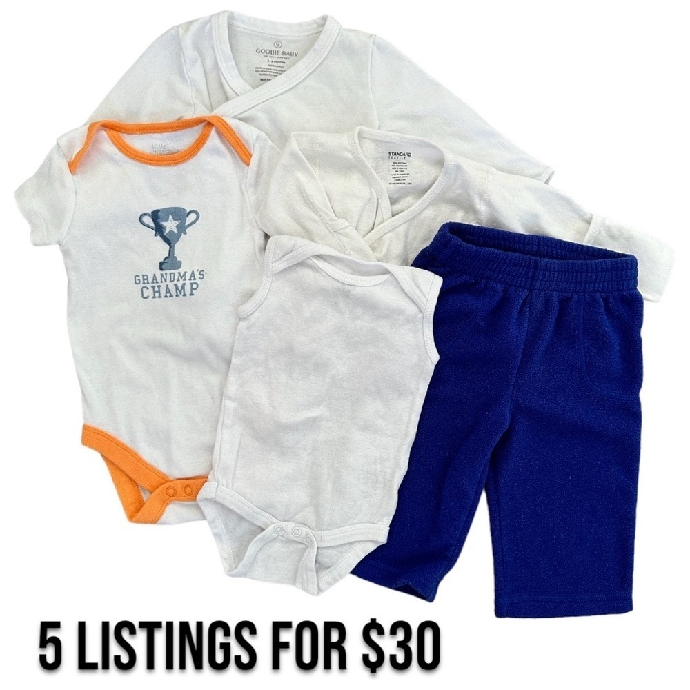 6 month baby boy 5 pc clothes bundle